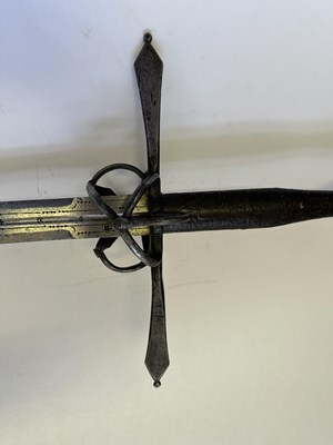 Lot 26 - A GERMAN HAND-AND-A HALF SWORD, CIRCA 1600-20