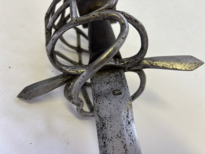 Lot 33 - A NORTH GERMAN MILITARY SWORD (TESSAK), CIRCA 1600-20