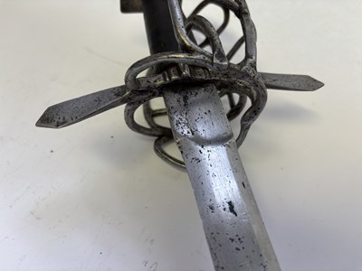 Lot 33 - A NORTH GERMAN MILITARY SWORD (TESSAK), CIRCA 1600-20