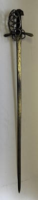 Lot 33 - A NORTH GERMAN MILITARY SWORD (TESSAK), CIRCA 1600-20
