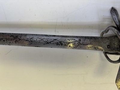 Lot 33 - A NORTH GERMAN MILITARY SWORD (TESSAK), CIRCA 1600-20