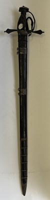 Lot 34 - A STYRIAN MILITARY BACKSWORD, LATE 16TH CENTURY