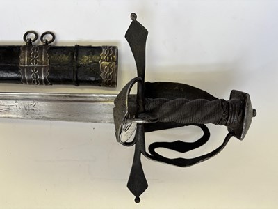 Lot 34 - A STYRIAN MILITARY BACKSWORD, LATE 16TH CENTURY