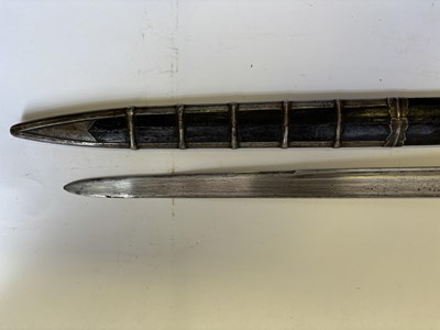 Lot 34 - A STYRIAN MILITARY BACKSWORD, LATE 16TH CENTURY