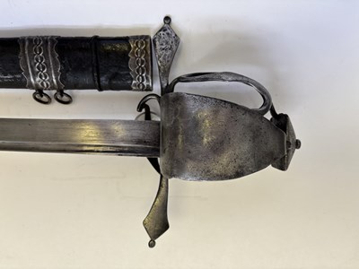 Lot 34 - A STYRIAN MILITARY BACKSWORD, LATE 16TH CENTURY