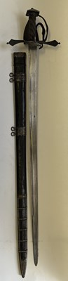Lot 34 - A STYRIAN MILITARY BACKSWORD, LATE 16TH CENTURY