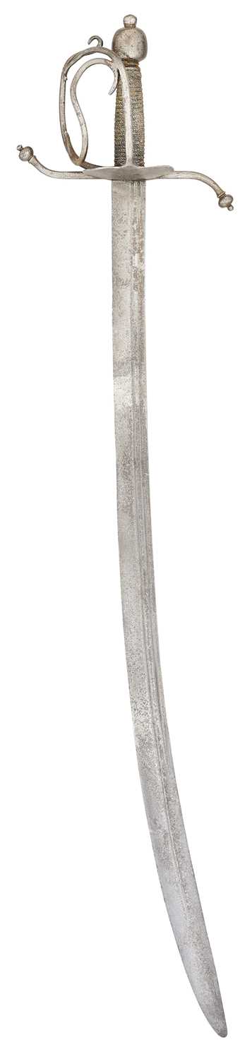 Lot 55 - A GERMAN MILITARY SWORD, LATE 17TH CENTURY