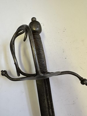 Lot 55 - A GERMAN MILITARY SWORD, LATE 17TH CENTURY