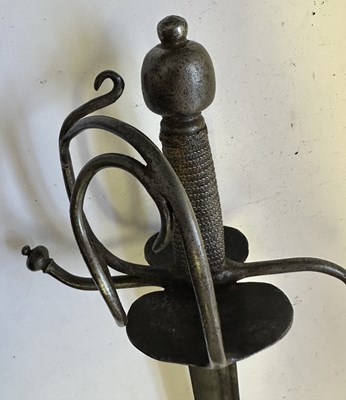 Lot 55 - A GERMAN MILITARY SWORD, LATE 17TH CENTURY