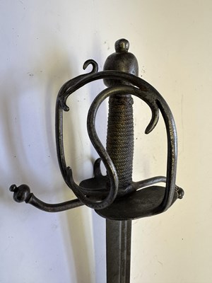 Lot 55 - A GERMAN MILITARY SWORD, LATE 17TH CENTURY
