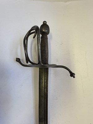 Lot 55 - A GERMAN MILITARY SWORD, LATE 17TH CENTURY