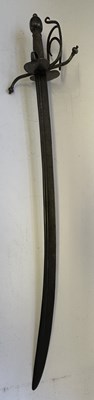 Lot 55 - A GERMAN MILITARY SWORD, LATE 17TH CENTURY