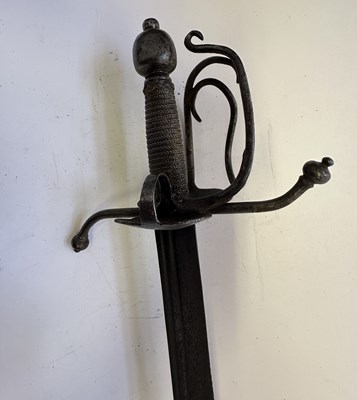 Lot 55 - A GERMAN MILITARY SWORD, LATE 17TH CENTURY