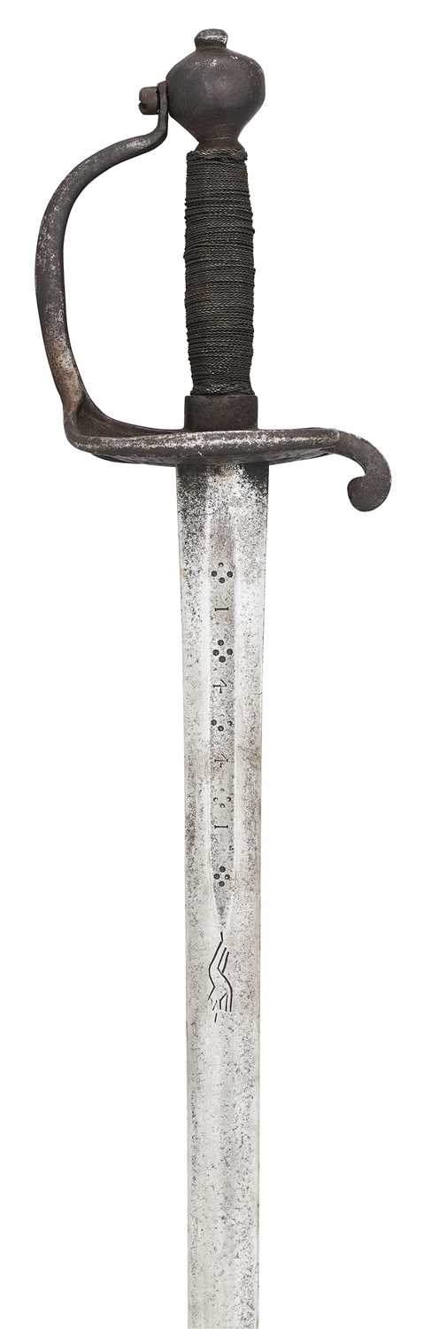 Lot 57 - A NORTH EUROPEAN CAVALRY SWORD, SECOND QUARTER OF THE 17TH CENTURY
