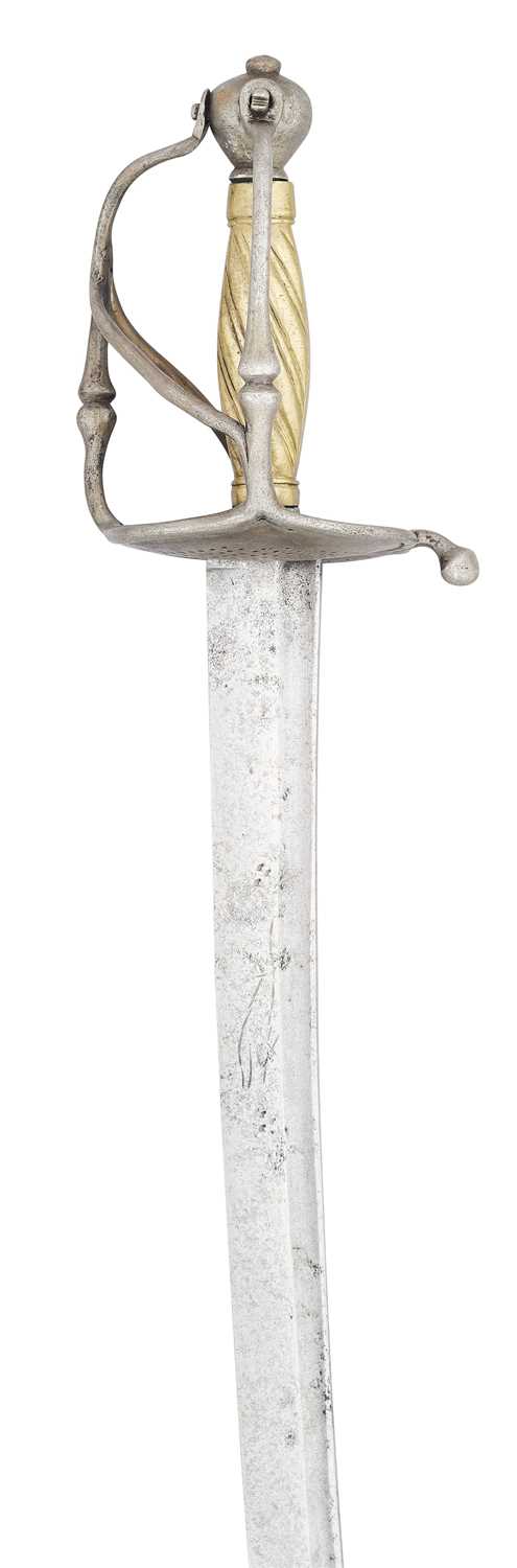 Lot 61 - A MILITARY SWORD, THIRD QUARTER OF THE 17TH CENTURY, PROBABLY SWISS