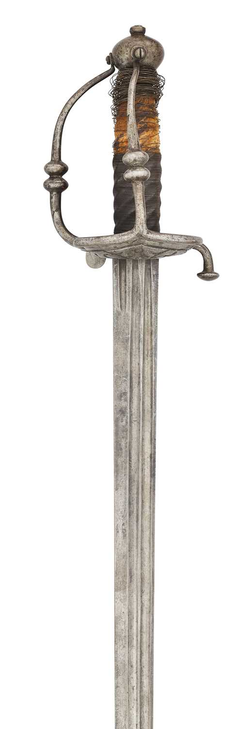 Lot 56 - A NORTH EUROPEAN MILITARY SWORD, CIRCA 1650-80, PROBABLY GERMAN