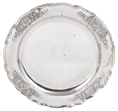 Lot 341 - A GERMAN SILVER DISH