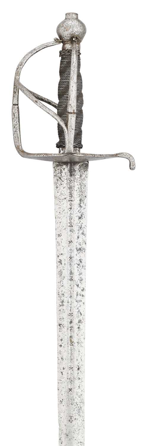 Lot 54 - A SWEDISH MILITARY SWORD, CIRCA 1670