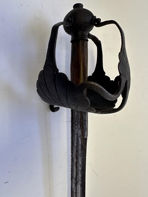 Lot 48 - AN ENGLISH PROTO MORTUARY SWORD CIRCA 1630-40