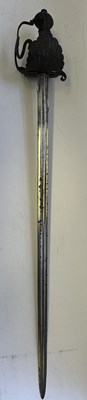 Lot 48 - AN ENGLISH PROTO MORTUARY SWORD CIRCA 1630-40