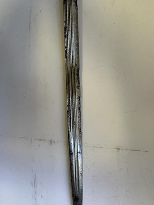 Lot 49 - AN ENGLISH BASKET-HILTED BACKSWORD, CIRCA 1650-90