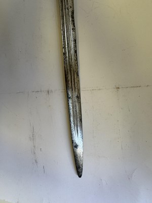 Lot 49 - AN ENGLISH BASKET-HILTED BACKSWORD, CIRCA 1650-90