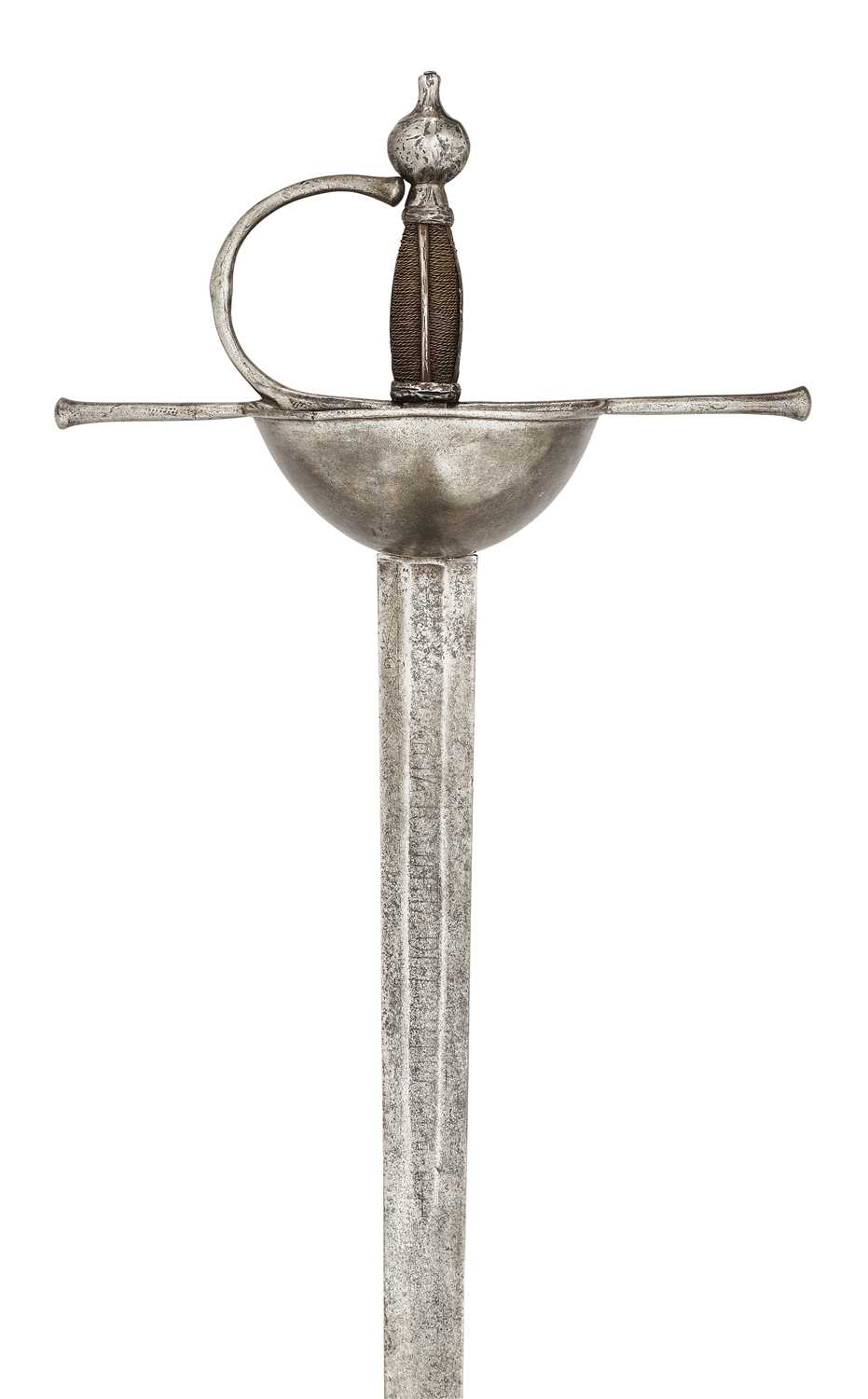 Lot 75 - A PORTUGUESE OFFICER’S CUP-HILT RAPIER, CIRCA 1780