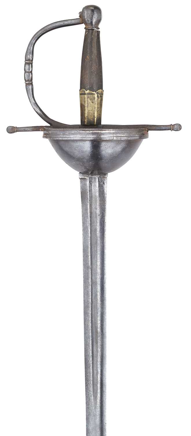 Lot 73 - A PORTUGUESE COLONIAL OFFICER’S CUP-HILT RAPIER, BRAZIL, CIRCA 1750-80