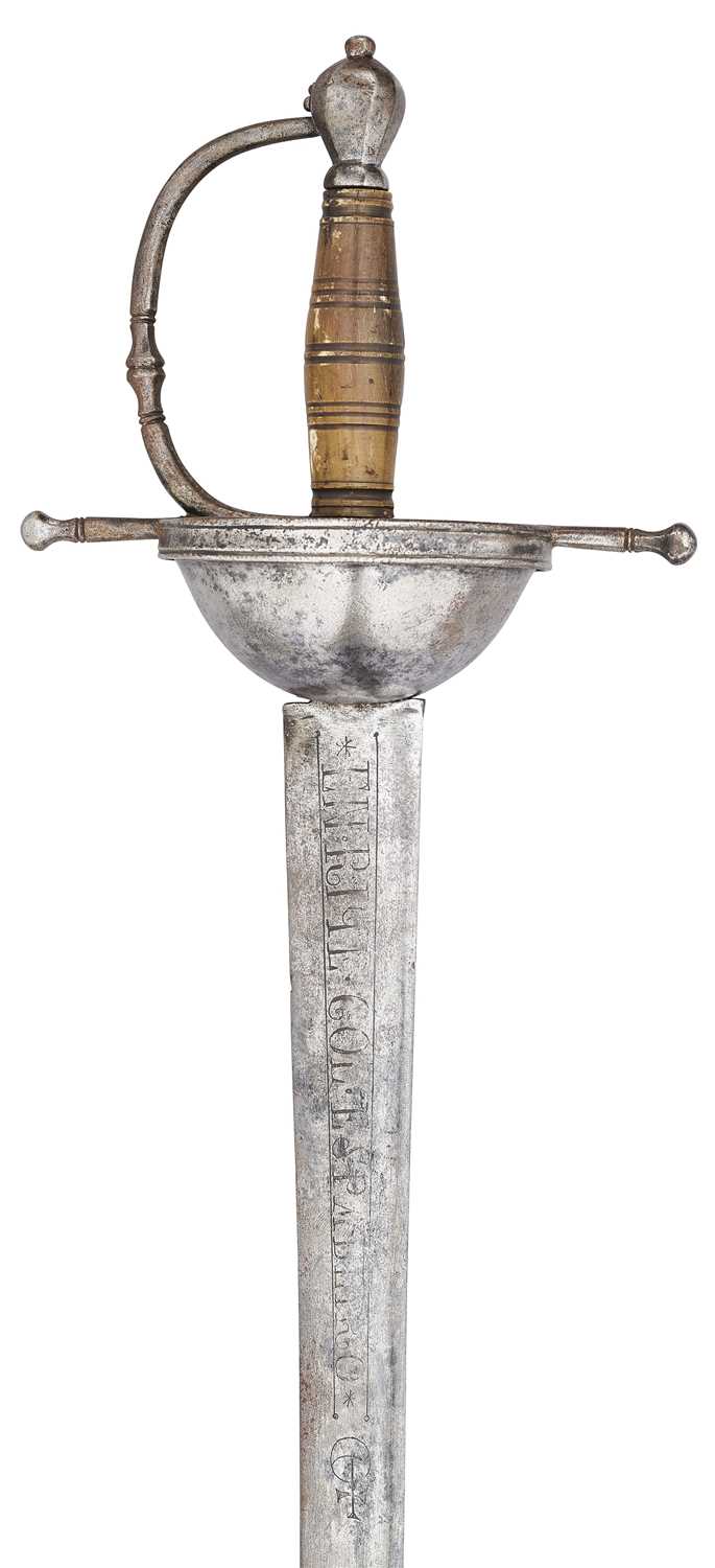 Lot 74 - A PORTUGUESE OFFICER’S CUP-HILT RAPIER, CIRCA 1750-80