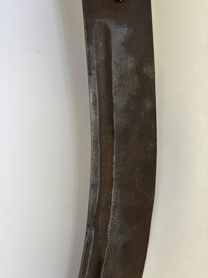 Lot 8 - A MASSIVE INDIAN PROCESSIONAL HEADMAN’S SWORD (TEGHA), 18TH/19TH CENTURY