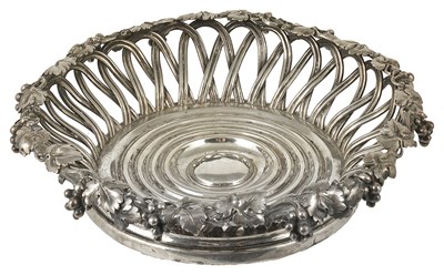 Lot 343 - A RUSSIAN SILVER WINE COASTER