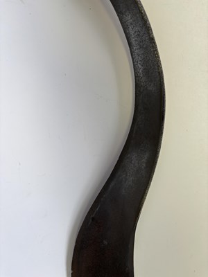 Lot 9 - AN UNUSUAL INDIAN SWORD, 18TH CENTURY OR EARLIER