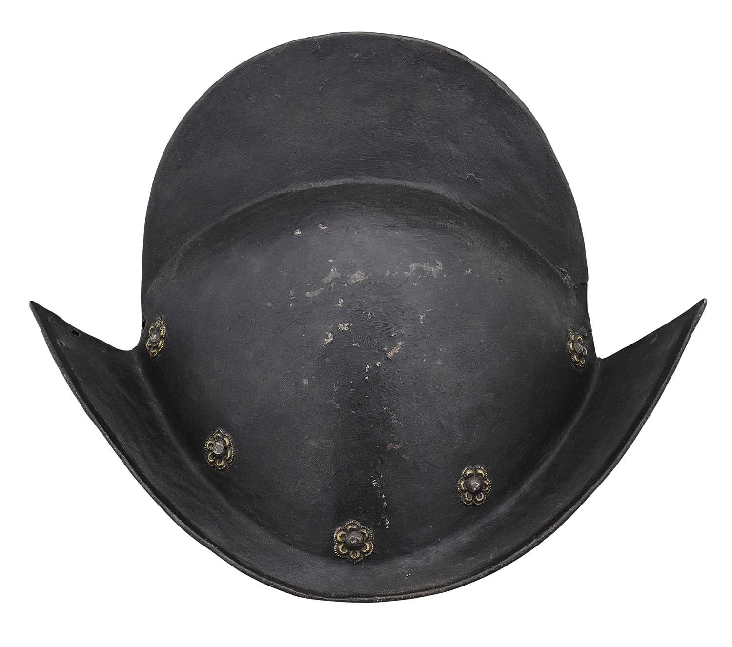 Lot 77 - A SOUTH GERMAN COMB MORION, CIRCA 1600-20