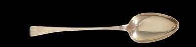 Lot 346 - A GEORGE III SILVER GRAVY SPOON