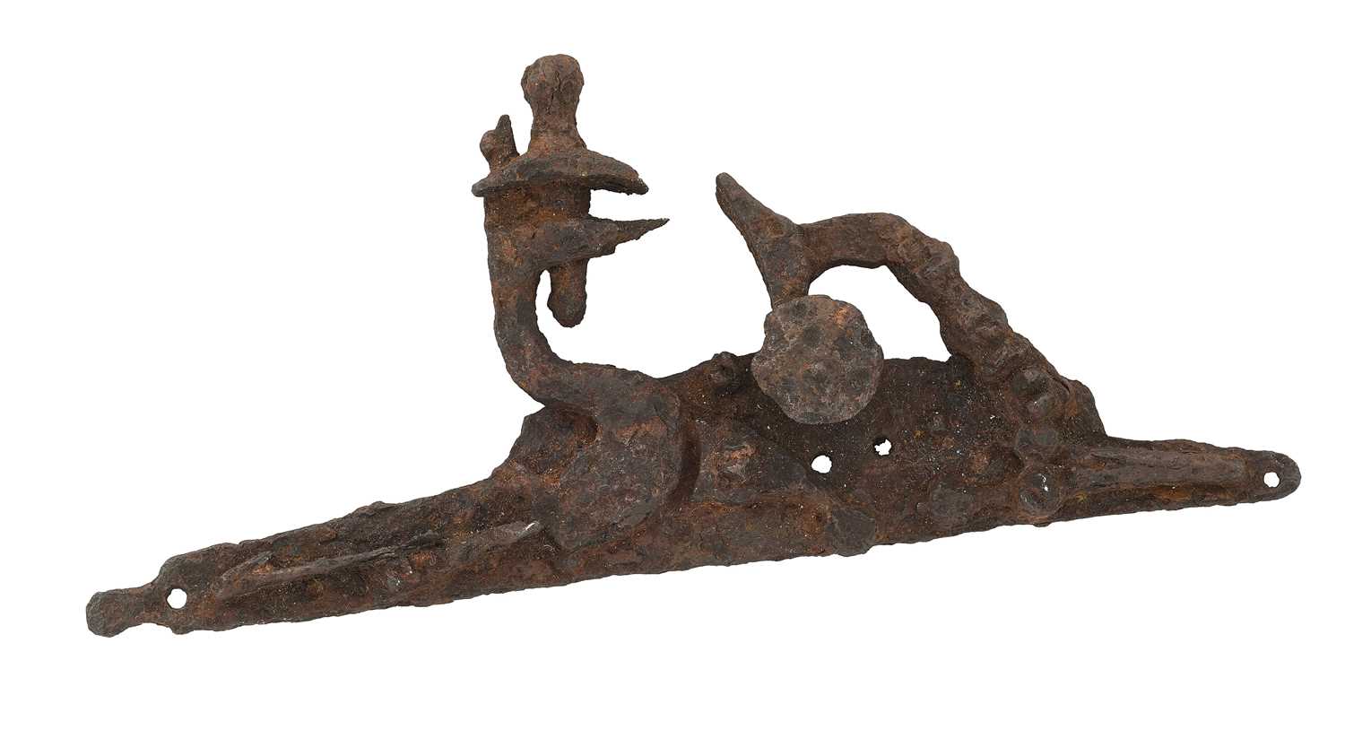 Lot 96 - AN ENGLISH EXCAVATED SNAPHAUNCE LOCK, CIRCA 1630