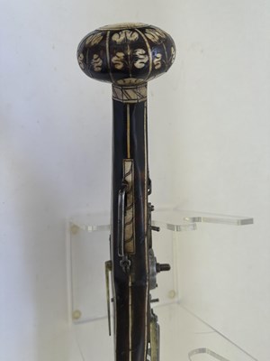 Lot 100 - A RARE SOUTH GERMAN 40 BORE WHEEL-LOCK BELT PISTOL (PUFFER), CIRCA 1580-90