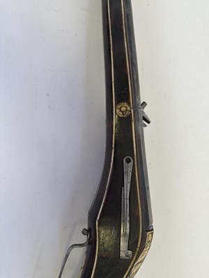 Lot 100 - A RARE SOUTH GERMAN 40 BORE WHEEL-LOCK BELT PISTOL (PUFFER), CIRCA 1580-90
