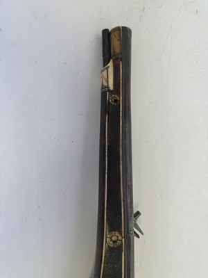 Lot 100 - A RARE SOUTH GERMAN 40 BORE WHEEL-LOCK BELT PISTOL (PUFFER), CIRCA 1580-90