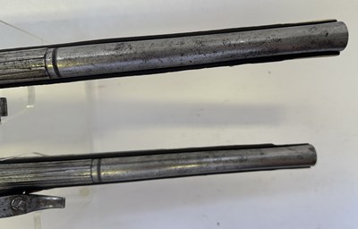 Lot 97 - A FINE AND RARE BRACE OF 40 BORE GERMAN SILVER-MOUNTED WHEEL-LOCK HOLSTER PISTOLS (PUFFERS)