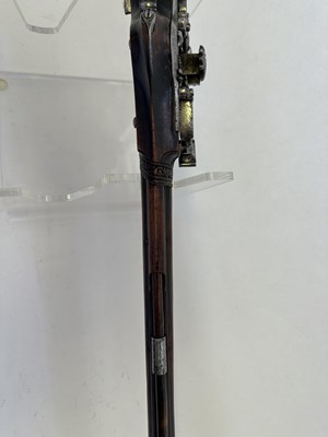 Lot 119 - A VERY RARE 28 BORE RUSSIAN MILITARY SNAPHAUNCE HOLSTER PISTOL