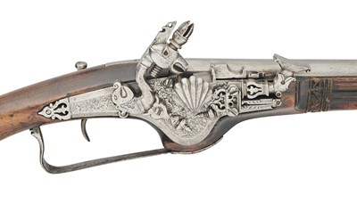 Lot 119 - A VERY RARE 28 BORE RUSSIAN MILITARY SNAPHAUNCE HOLSTER PISTOL