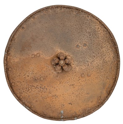 Lot 307 - A GERMAN SHOT-PROOF STEEL TARGET, LATE 16TH CENTURY