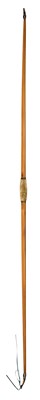 Lot 600 - FIVE RARE BOWN LONGBOWS, 24-41#, 19TH CENTURY