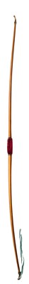 Lot 597 - TWELVE THOMPSON LONGBOWS AND EIGHT UNSIGNED LONGBOWS, 19TH/20TH CENTURY