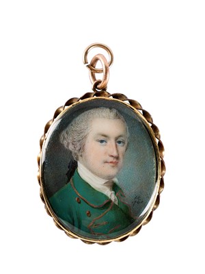 Lot 352 - A PORTRAIT MINIATURE OF A GENTLEMAN BY SAMUEL COTES (1734-1818), DATED 1768