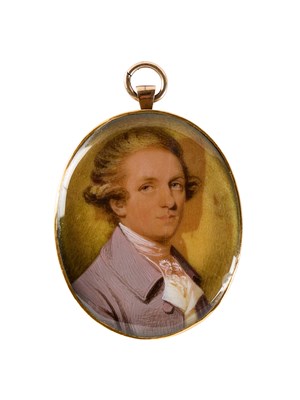 Lot 360 - A PORTRAIT MINIATURE OF A GENTLEMAN BY OZIAS HUMPHREY (1742-1810), CIRCA 1770
