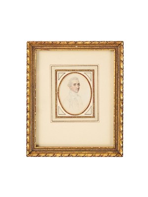 Lot 366 - A PORTRAIT DRAWING FOR A MINIATURE OF A GENTLEMAN BY JOHN SMART (1742-1811)