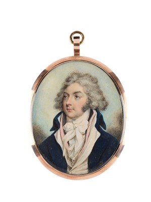 Lot 369 - A PORTRAIT MINIATURE OF A GENTLEMAN BY WILLIAM SINGLETON (D. 1793), CIRCA 1790