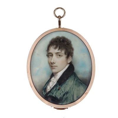 Lot 390 - A PORTRAIT MINIATURE OF A GENTLEMAN BY ANDREW PLIMER (1763-1837), CIRCA 1795