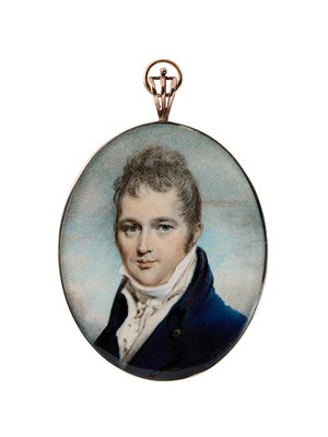 Lot 378 - A PORTRAIT MINIATURE OF A GENTLEMAN BY JOHN JUKES (1772-1851), CIRCA 1800